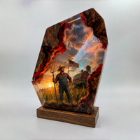 Farmer Resin Lamp