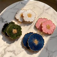 4 Hand-Poured Resin Coasters